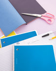 Notebook Spiral Blue C/R 1-Subject 70 Ct.