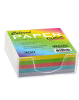 75mm X 75mm 300 Ct. Color Paper Cube w/ Tray