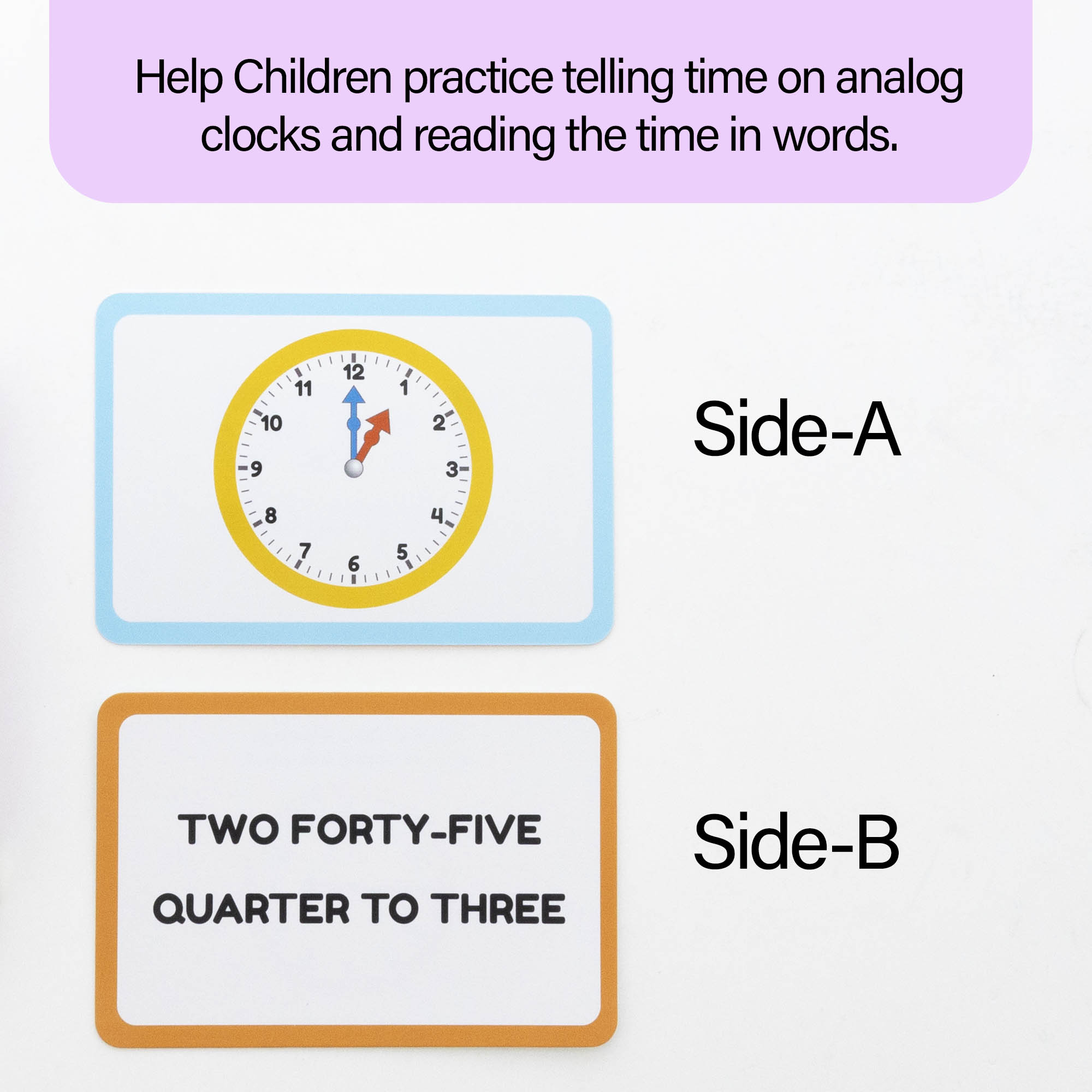Time Flash Cards (36/Pack)