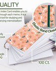 100 Ct. Fashion Poly Cover 3" x 5" Ruled White Index Card w/ Ring