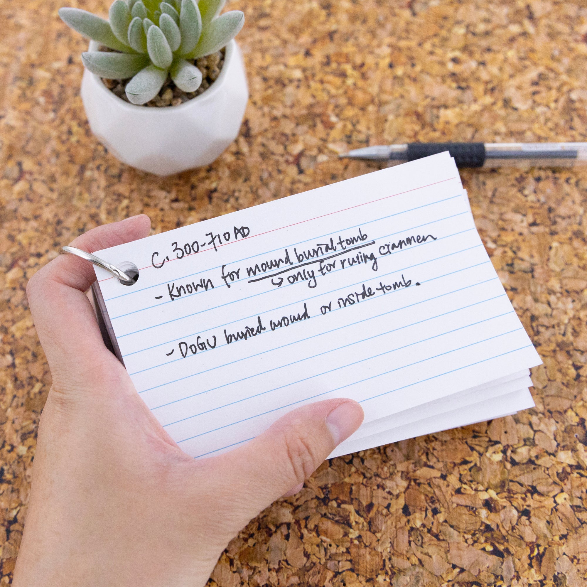100 Ct. Fashion Poly Cover 3" x 5" Ruled White Index Card w/ Ring
