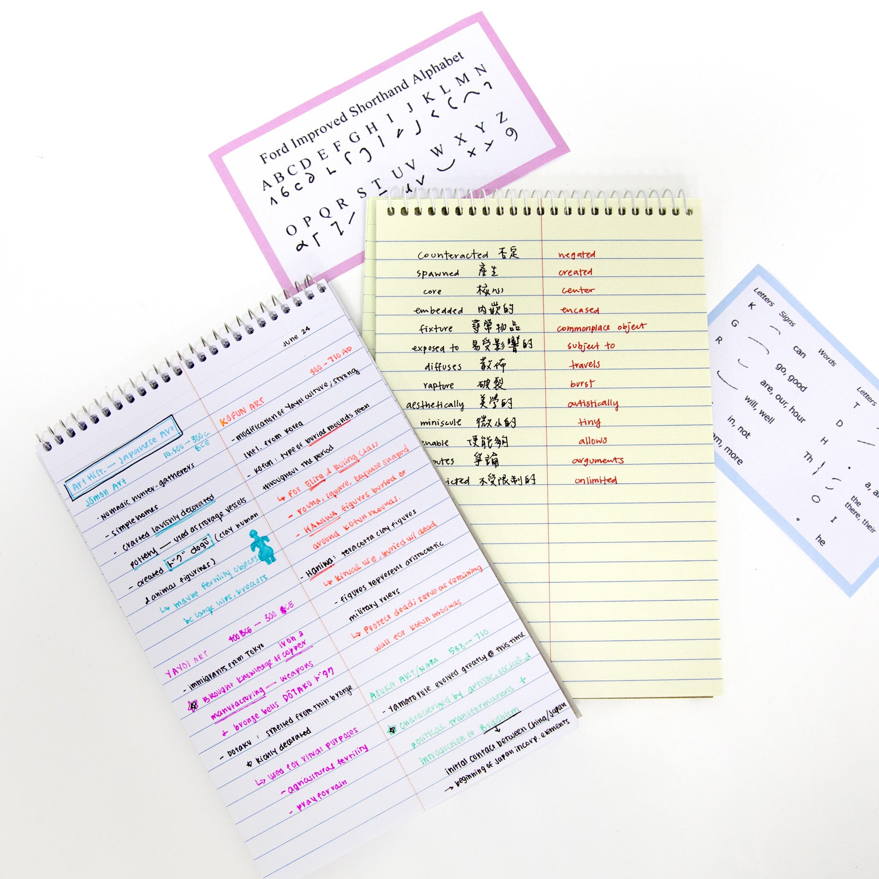 80 Ct. 6" X 9" White Paper Gregg Ruled Steno Book