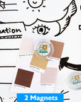 CLASSIQUE Cork Framed Magnetic Dry Erase Board 17" X 23" w/ Marker & 2 Magnets