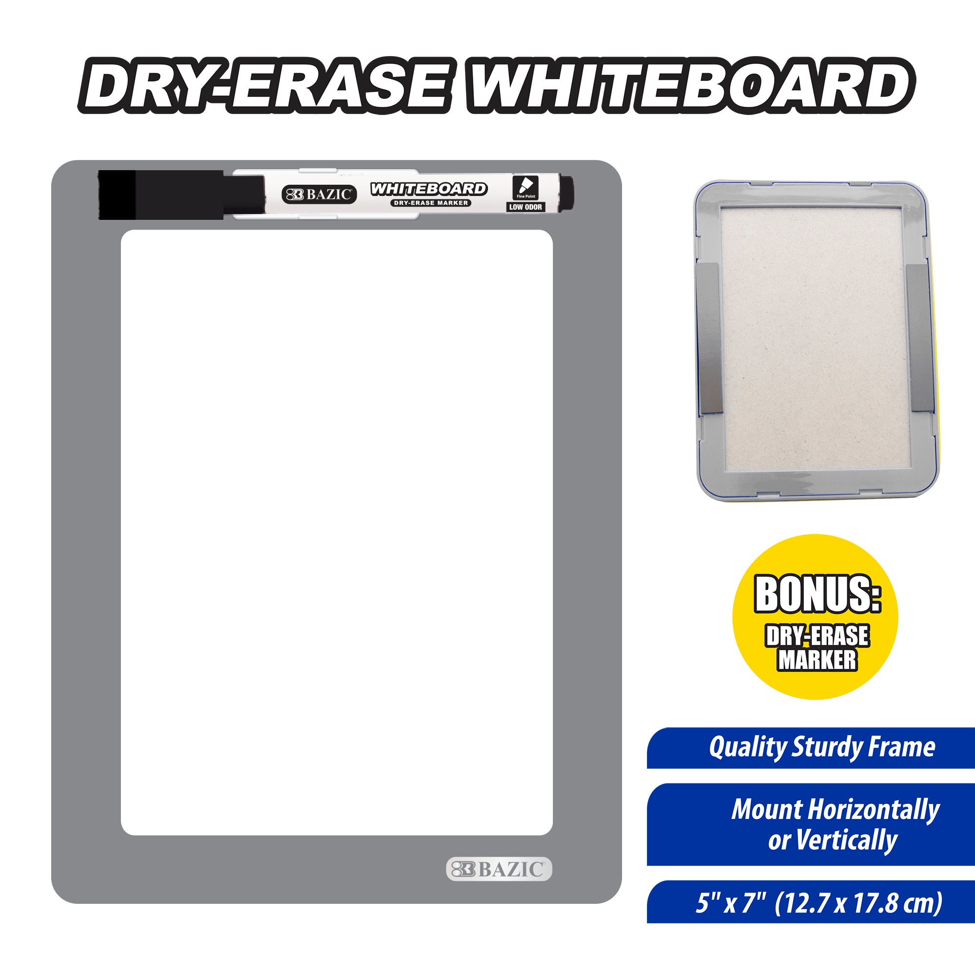 5" X 7" Dry Erase Board w/ Marker