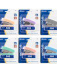 Mini Pastel Color Standard (26/6) Stapler w/ 500 Ct. Staples