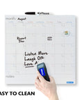 14" x 14" CUBIX Magnetic Dry Erase Calendar Tile