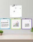 14" x 14" CUBIX Magnetic Dry Erase Calendar Tile