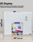 Aluminium Framed Magnetic Dry Erase Board 16" X 20"