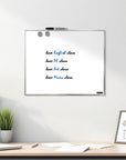 Aluminium Framed Magnetic Dry Erase Board 16" X 20"
