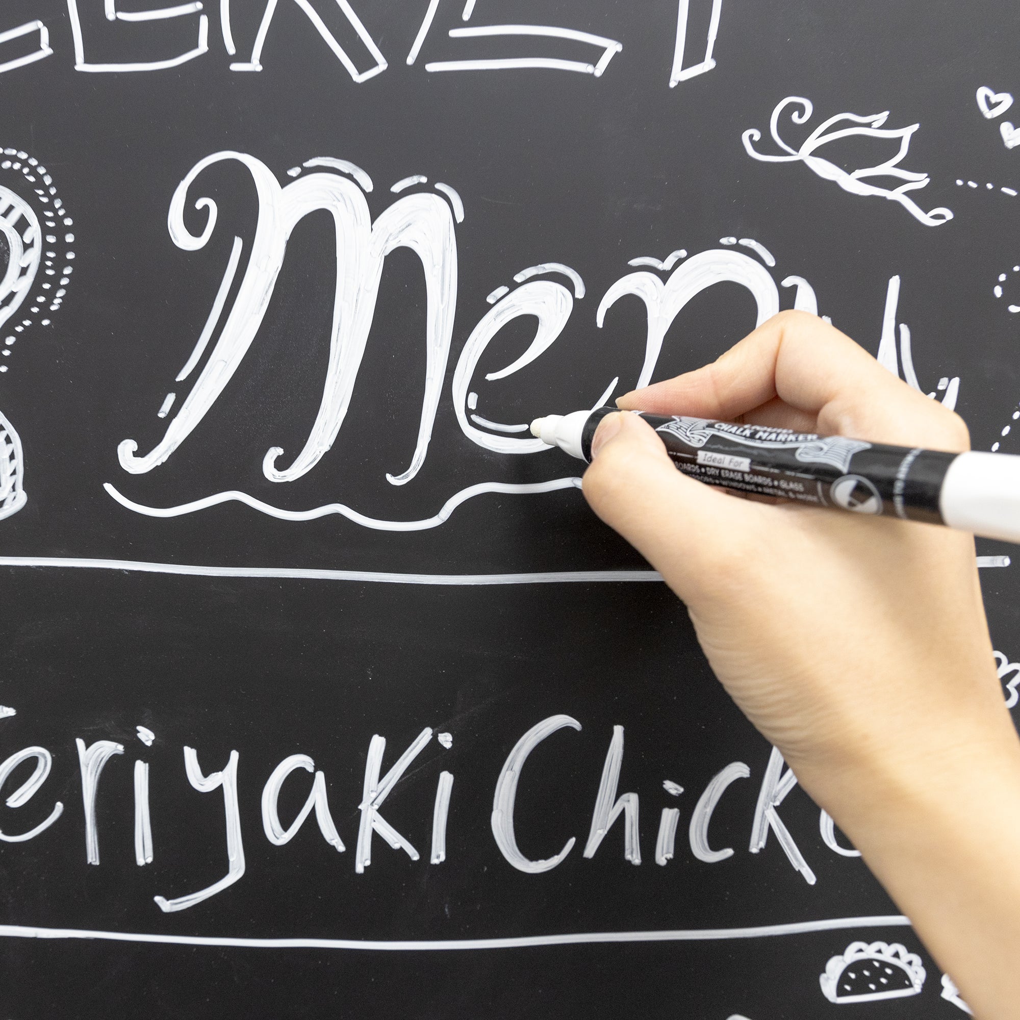 20" x 30" RUSTIQUE Wood Frame Magnetic Chalkboard w/ Chalk Marker & Magnets