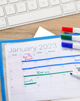 Reusable Dry Erase Pockets with Marker Holder (10/Pack)