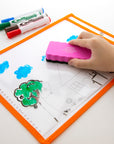 Reusable Dry Erase Pockets with Marker Holder (10/Pack)