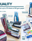 Standard Stand-Up Stapler Compact (26/6) w/ 500 Ct. Staples