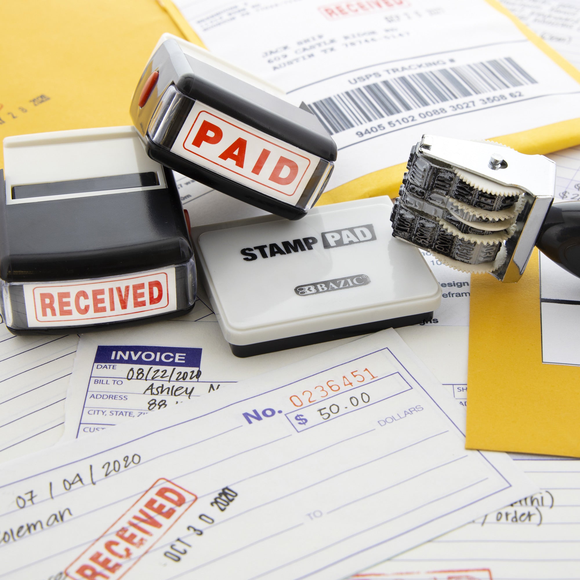 Date Stamp and Ink Pad (Black Ink)