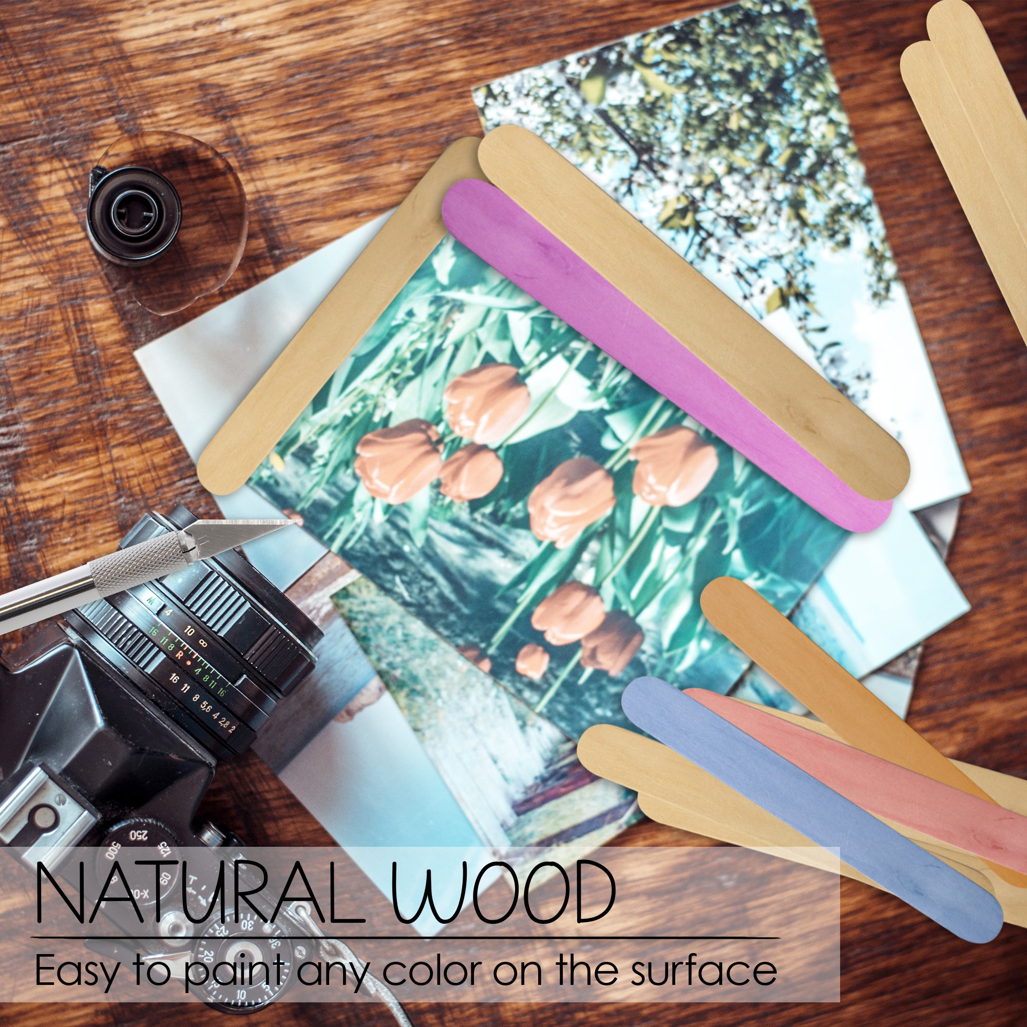 Jumbo Natural Craft Stick (500/Box)