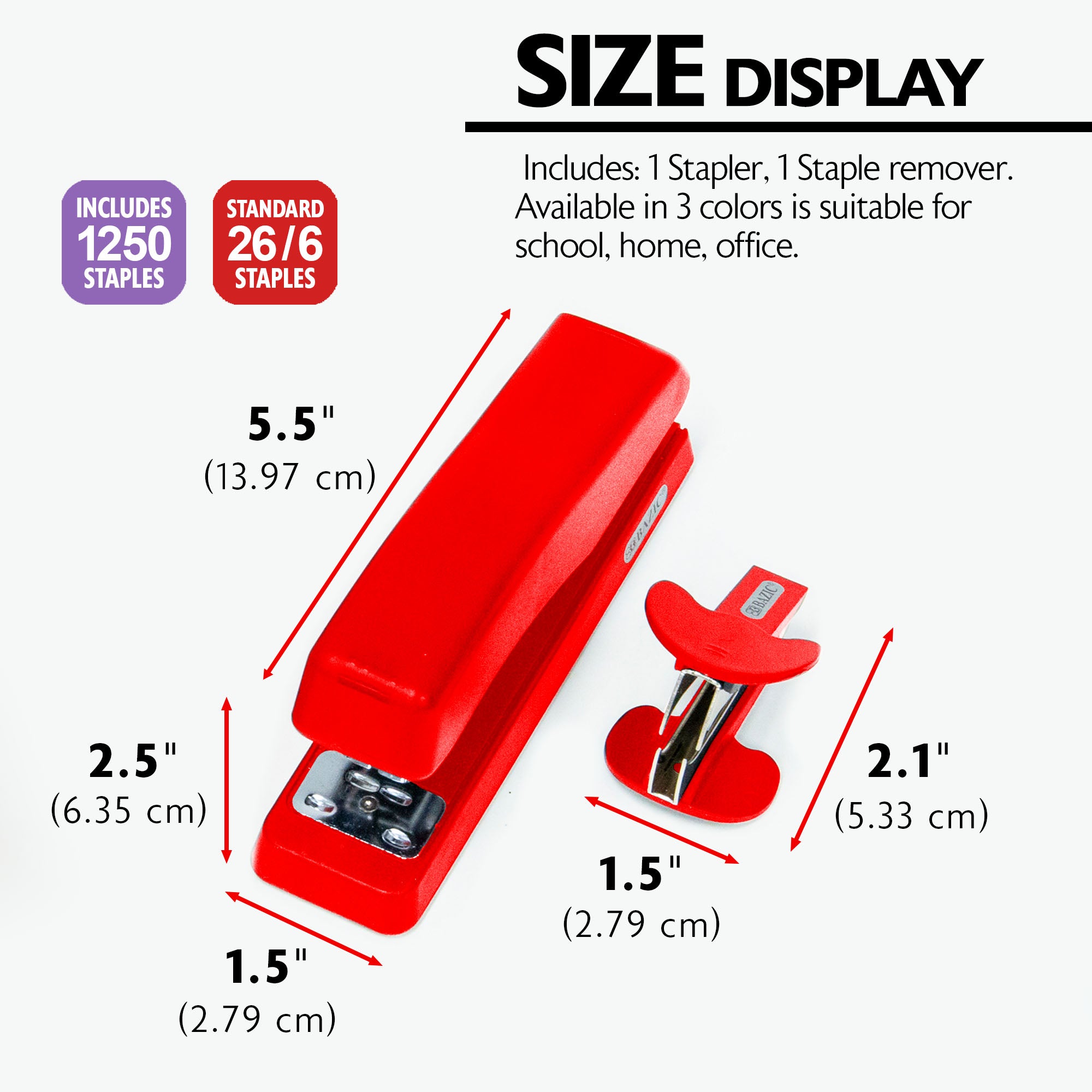 Office Desktop Stapler Set