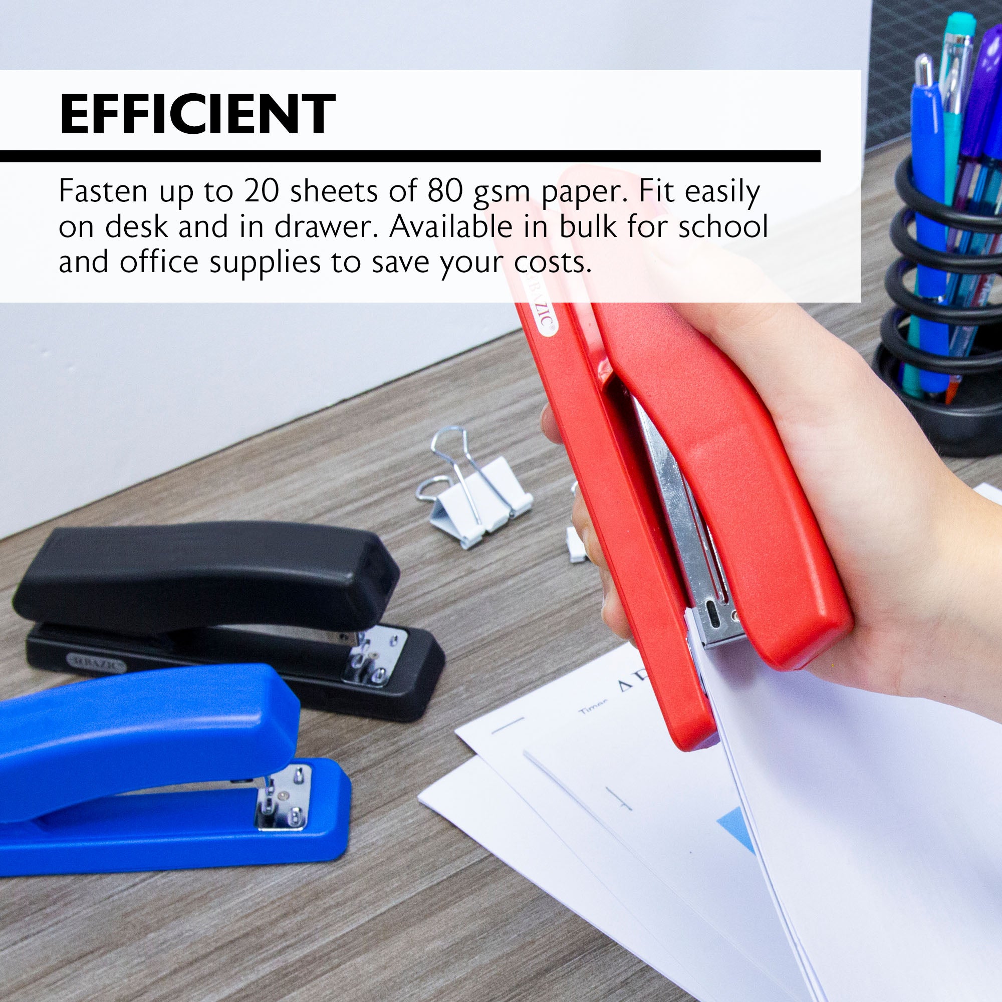 Office Desktop Stapler Set