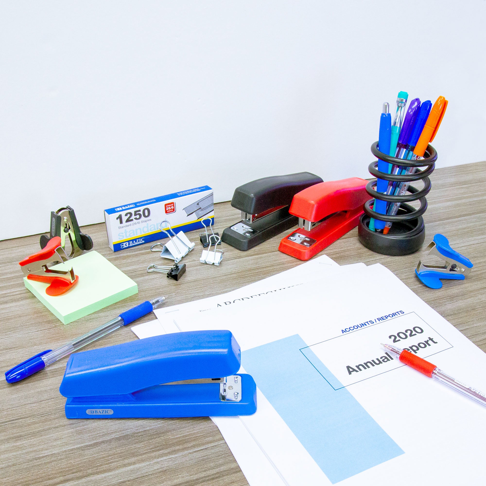 Office Desktop Stapler Set