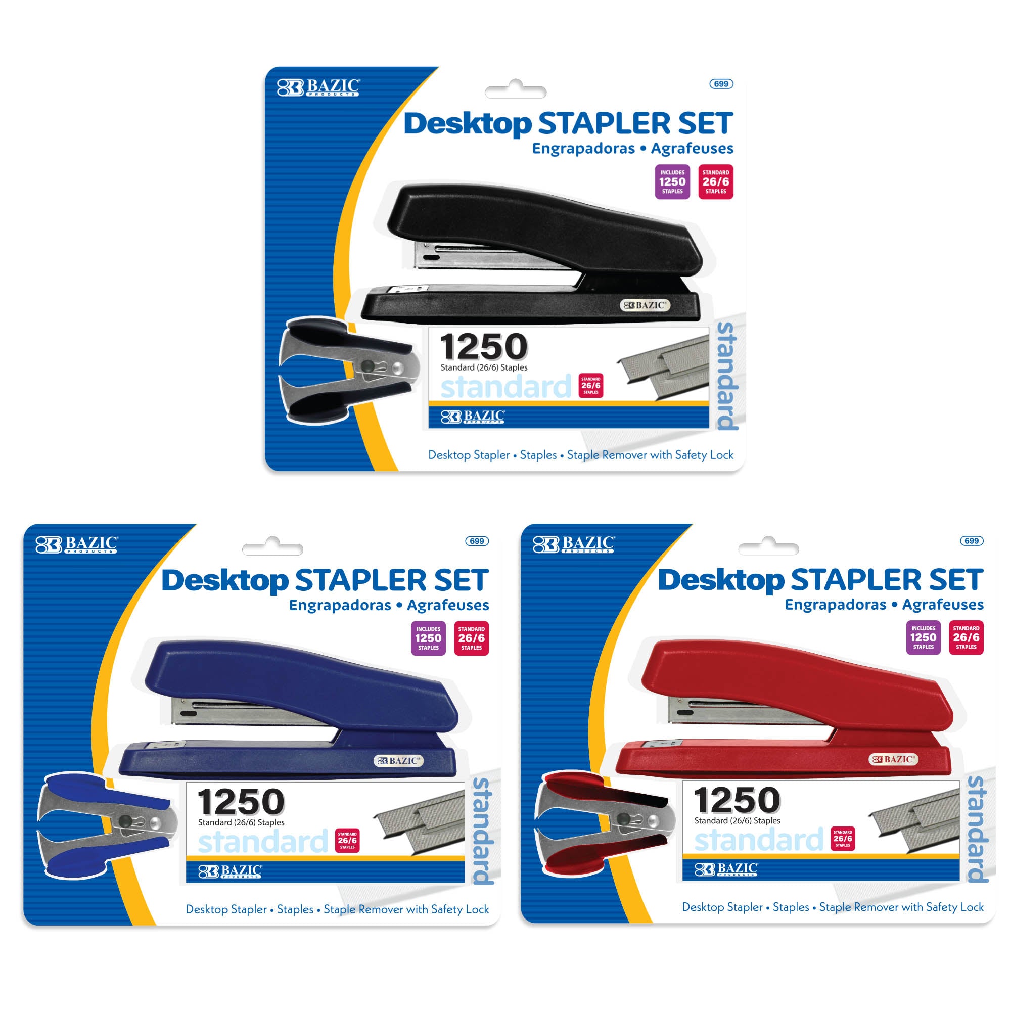 Office Desktop Stapler Set
