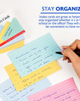 100 Ct. 3" X 5" Ruled Colored Index Card