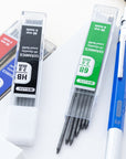 2.0 mm Drawing & Sketching Mechanical Pencil w/ Ceramic High-Quality HB 2B 4B 6B Lead