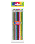 Metallic Glitter Wood Pencil w/ Eraser (8/Pack)