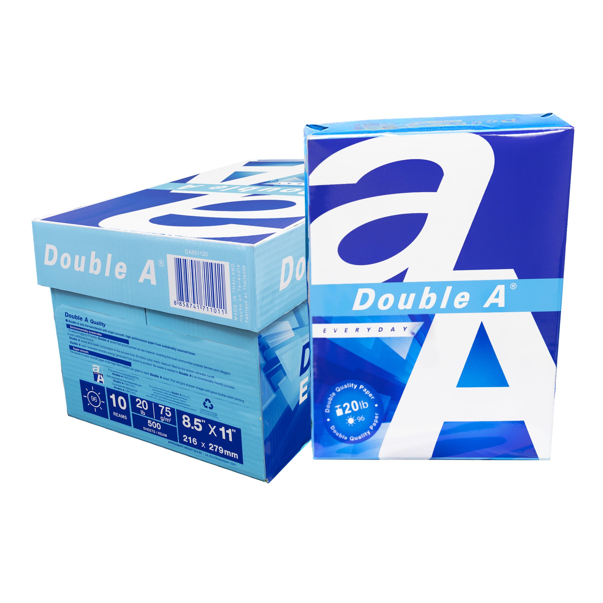 DOUBLE A (96) 8.5" X 14" Legal Size Copy Paper (10 Reams/Case)