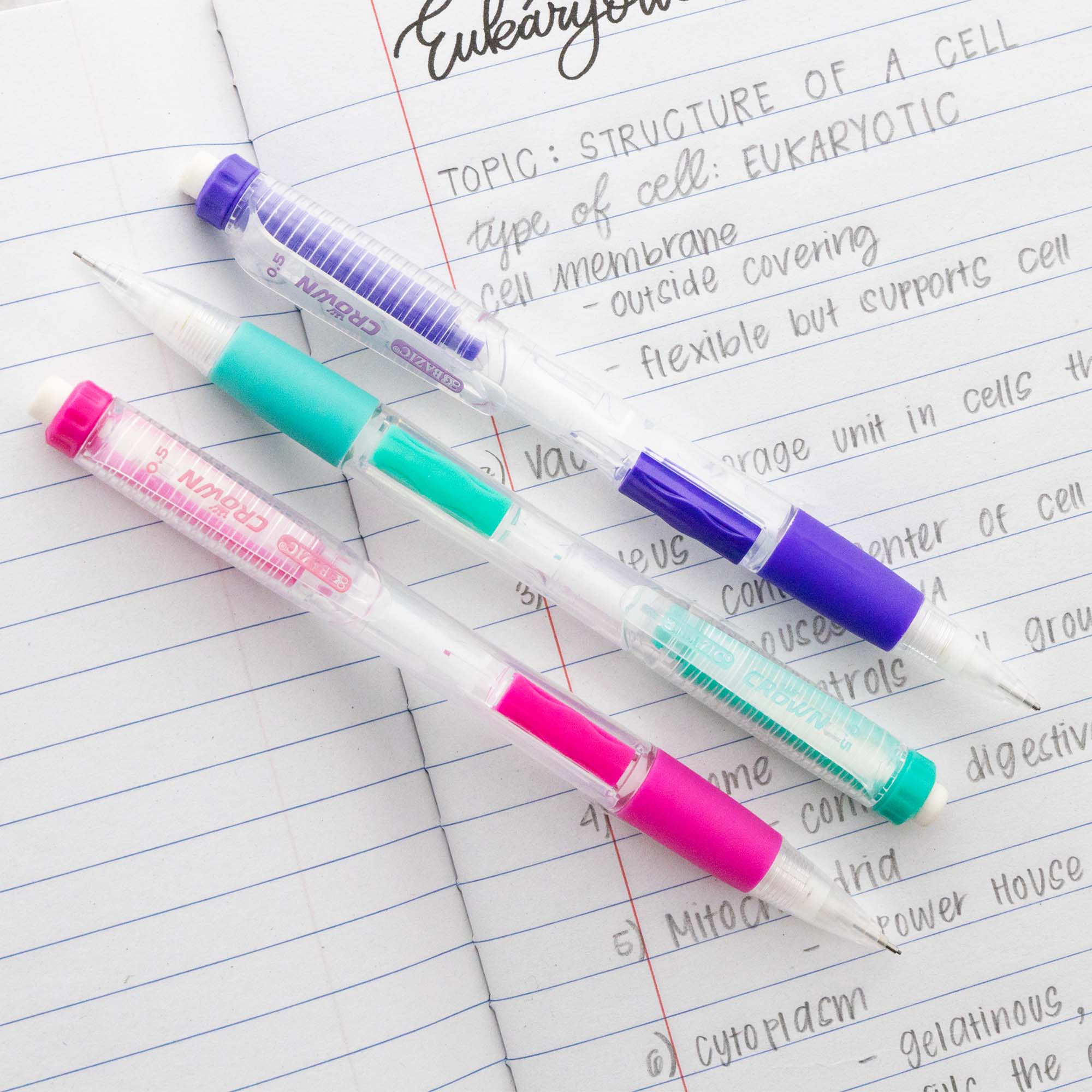 Crown Dazzle 0.5 mm Mechanical Pencil (3/Pack)