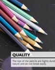 12 Metallic Colored Pencils