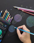 12 Metallic Colored Pencils