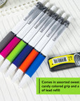 0.9 mm Prism Mechanical Pencil w/ Ceramic High-Quality Lead