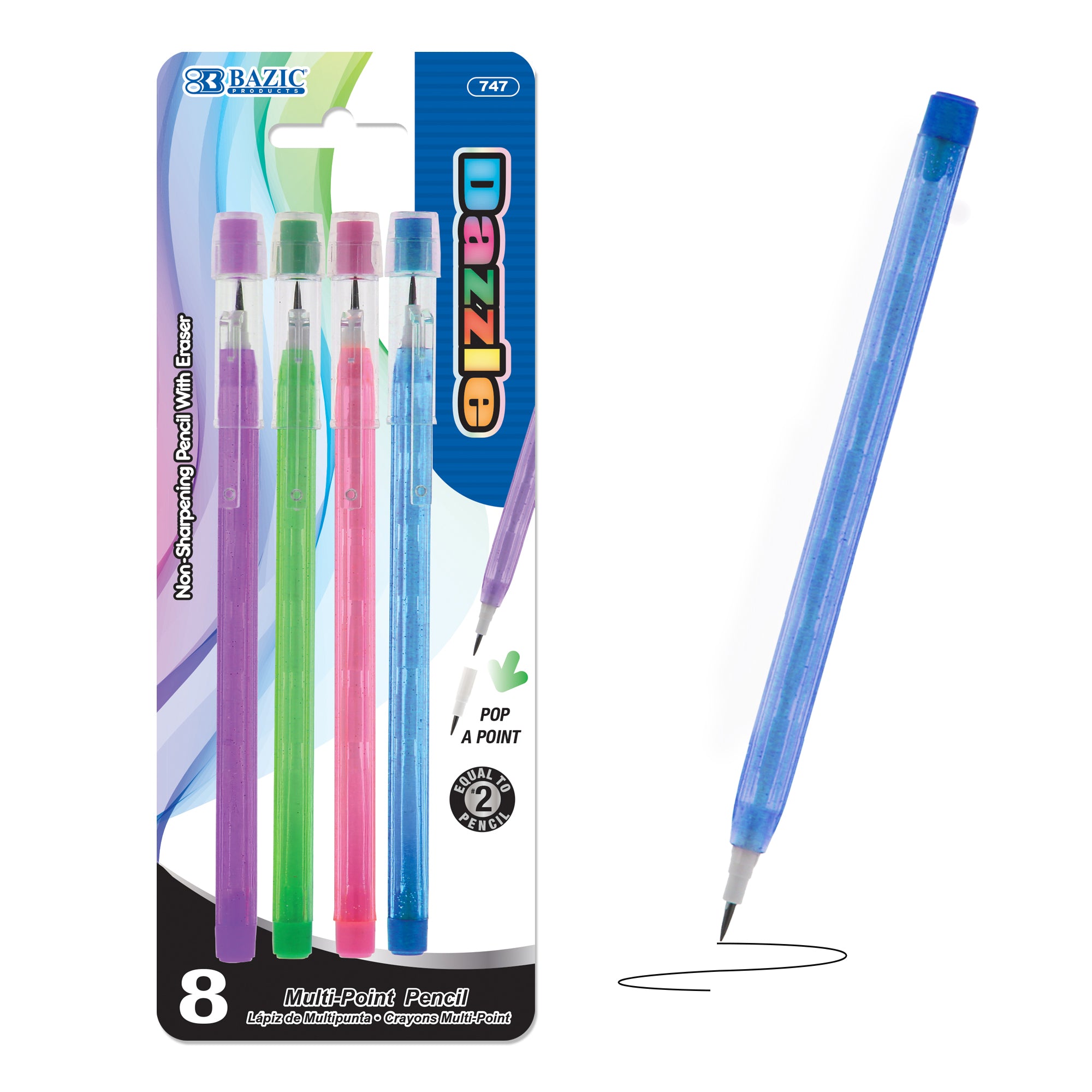 Dazzle Multi-Point Pencil (8/Pack)