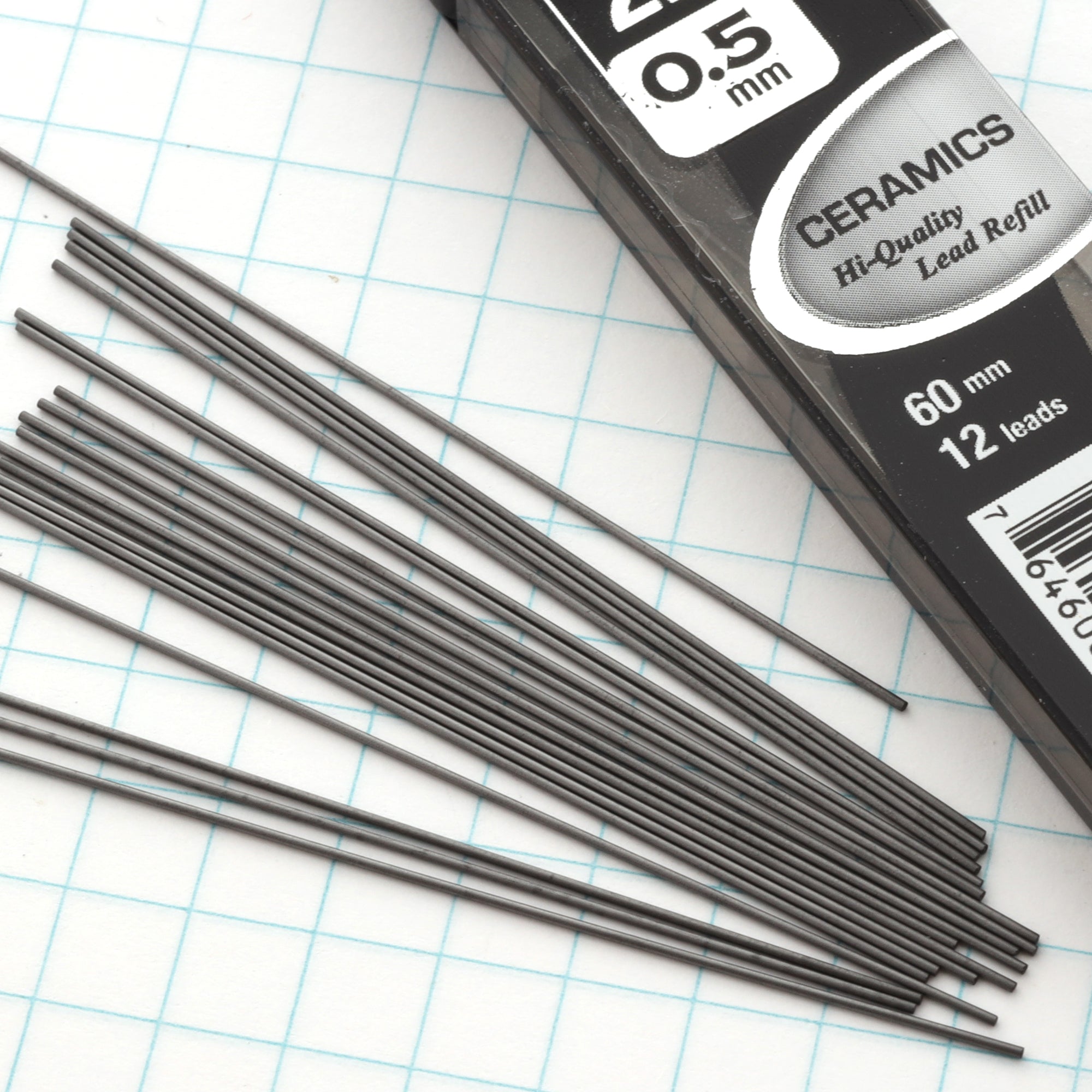 12 Ct. 0.5 mm Ceramics High-Quality Mechanical Pencil Lead (3/Pack)