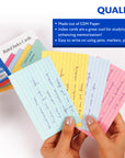 100 Ct. 3" X 5" Ruled Colored Index Card