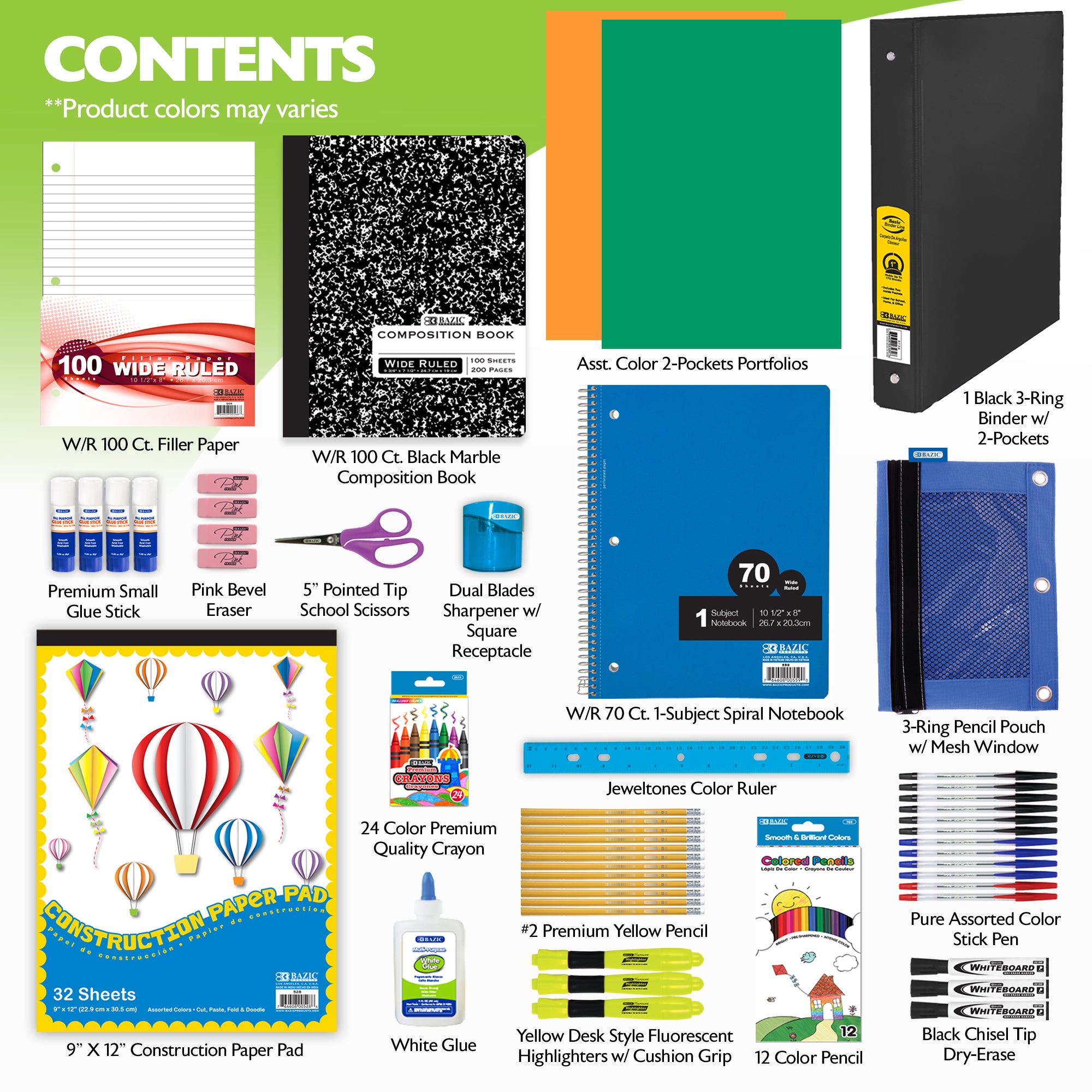 Elementary School Kit (19 SKU/20 PCS)