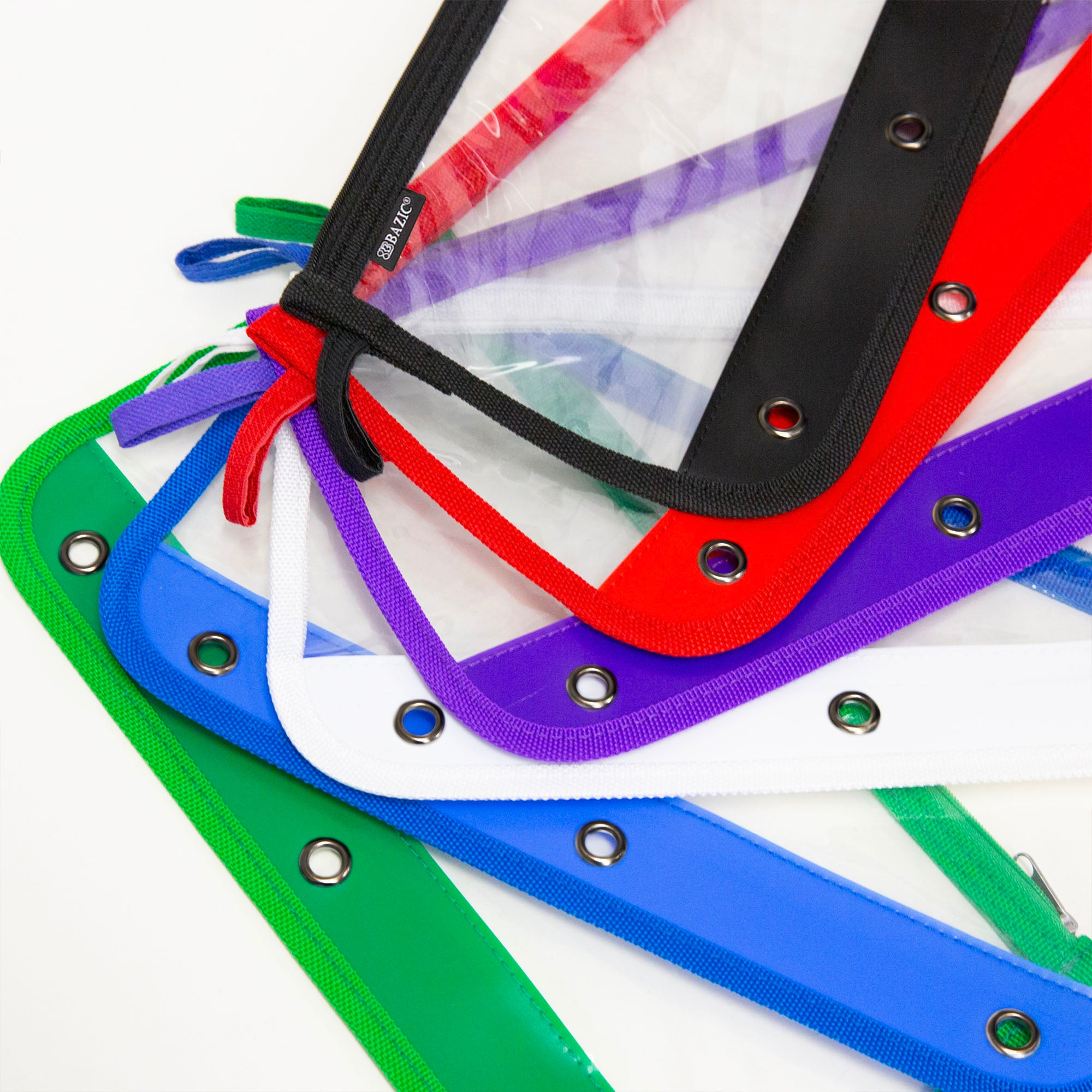 11.5" x 6.5" 3-ring Clear Pencil Pouch