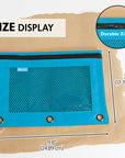 Retro Color 3-Ring Pencil Pouch w/ Mesh Window
