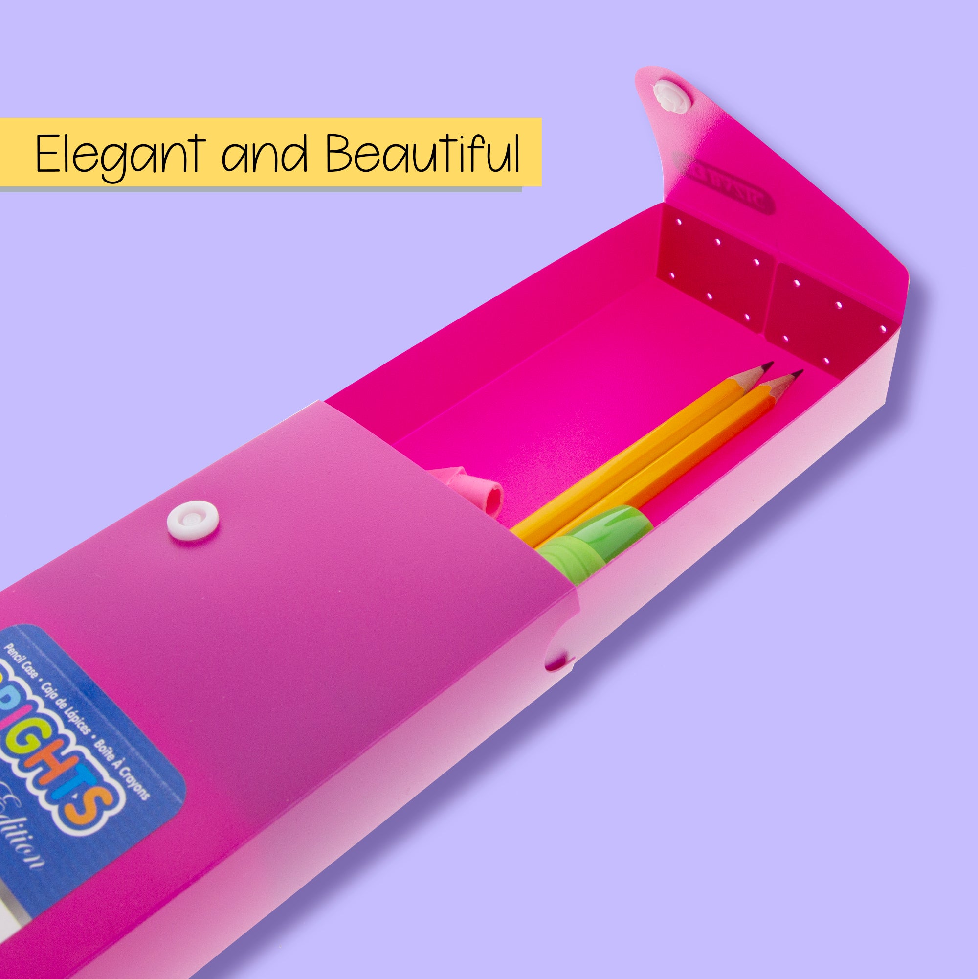 Bright Color Slider Pencil Case w/ PDQ Display