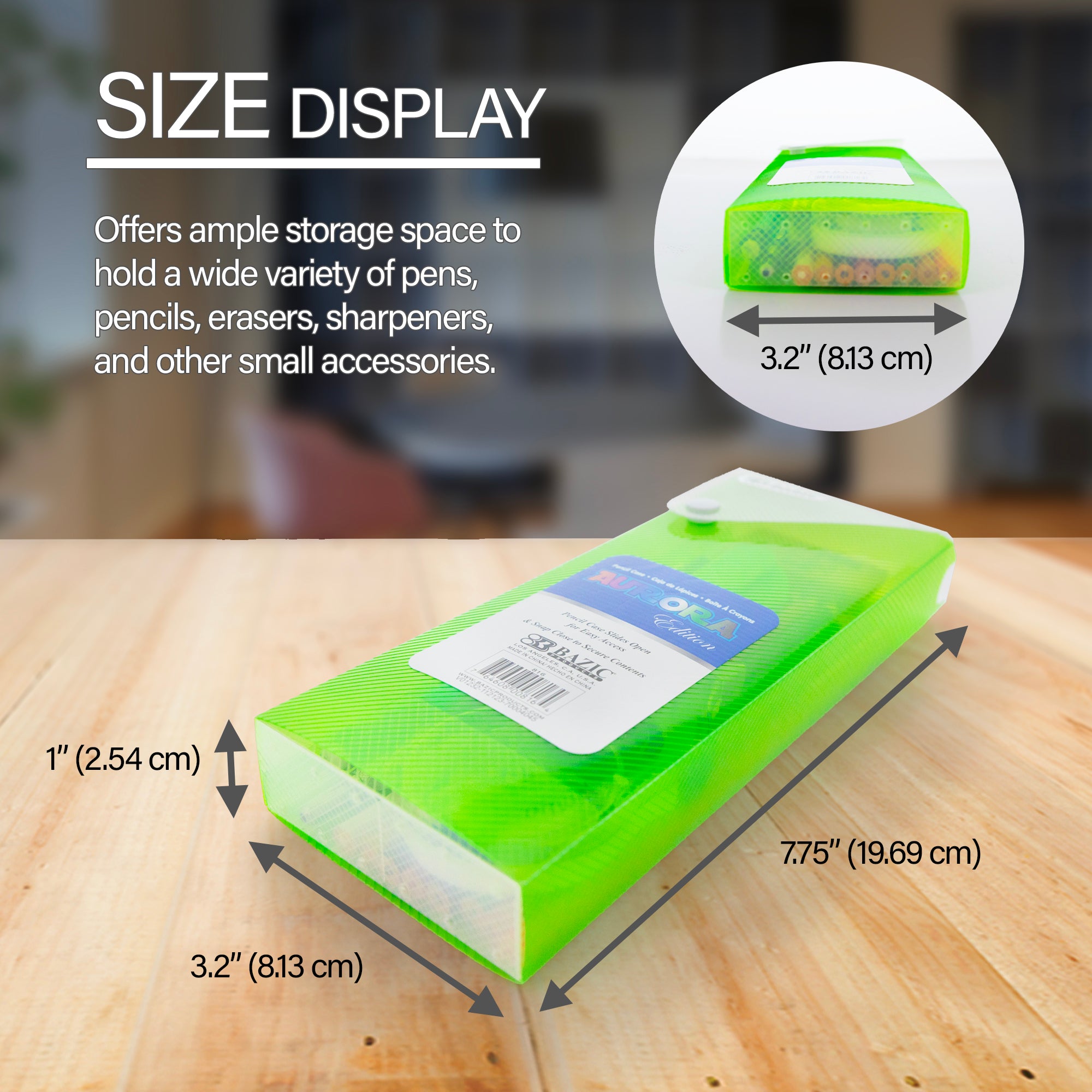 Translucent Slider Pencil Case w/ PDQ Display