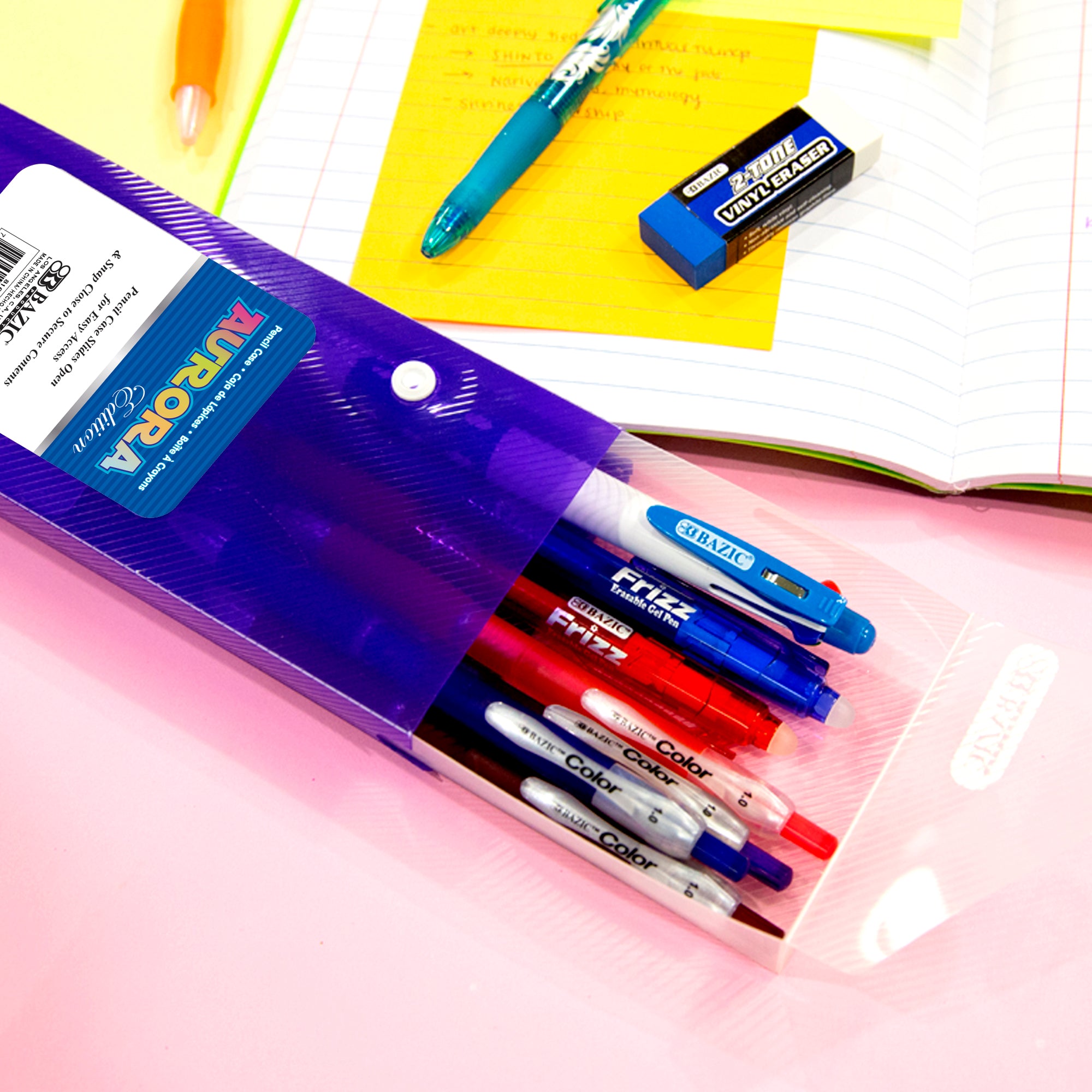 Translucent Slider Pencil Case w/ PDQ Display