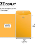 10"  X 15" Clasp Envelope (100/Box)