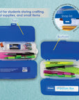 Pencil Case 8" Double Deck Organizer Box
