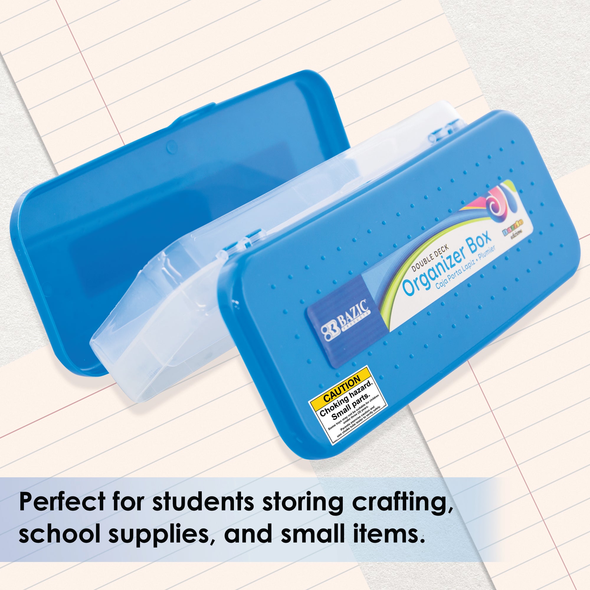 Bright Color Double Deck Organizer Box