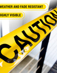 3" x 100' Yellow "Caution" Barricade Tape