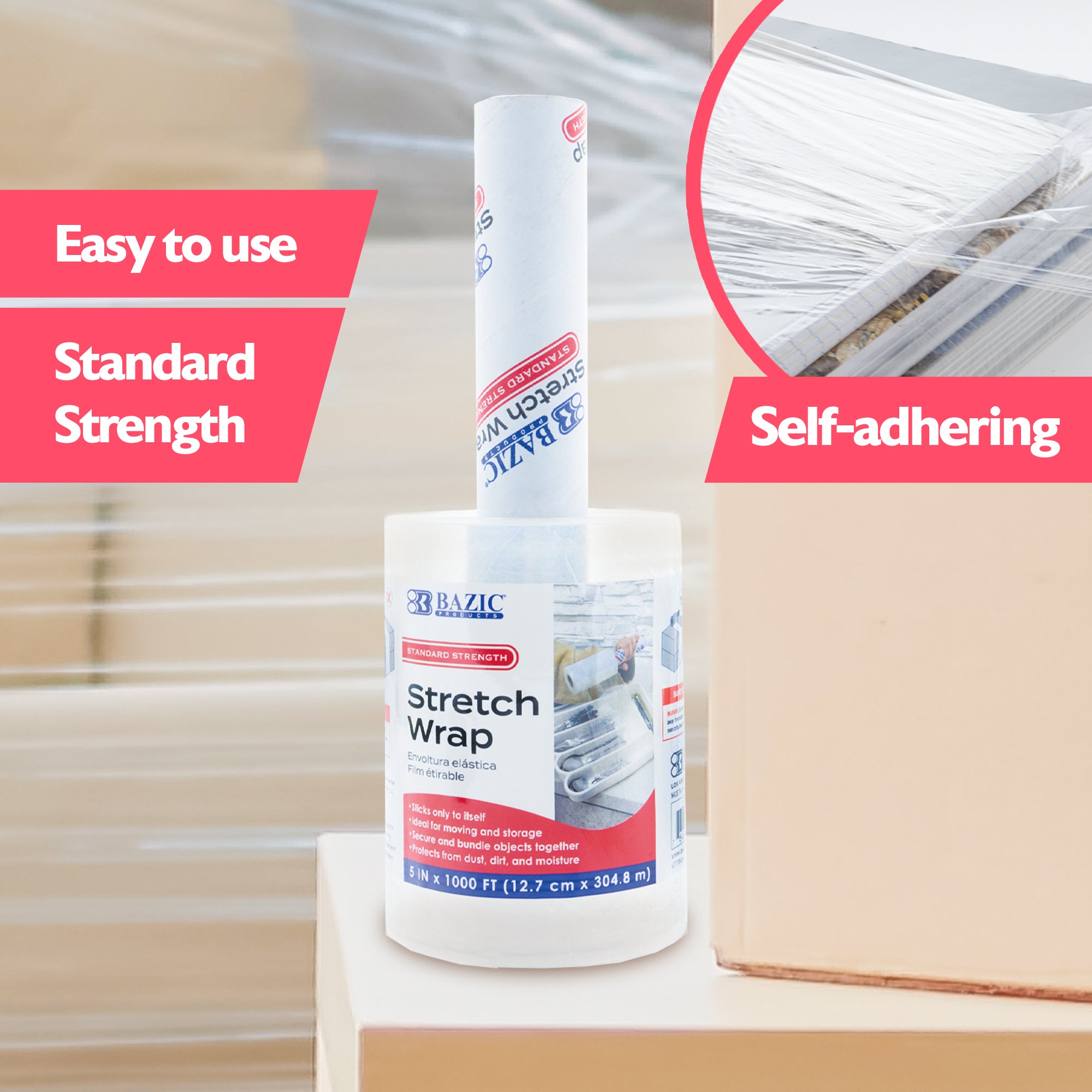 5" x 1000' Stretch Wrap Film