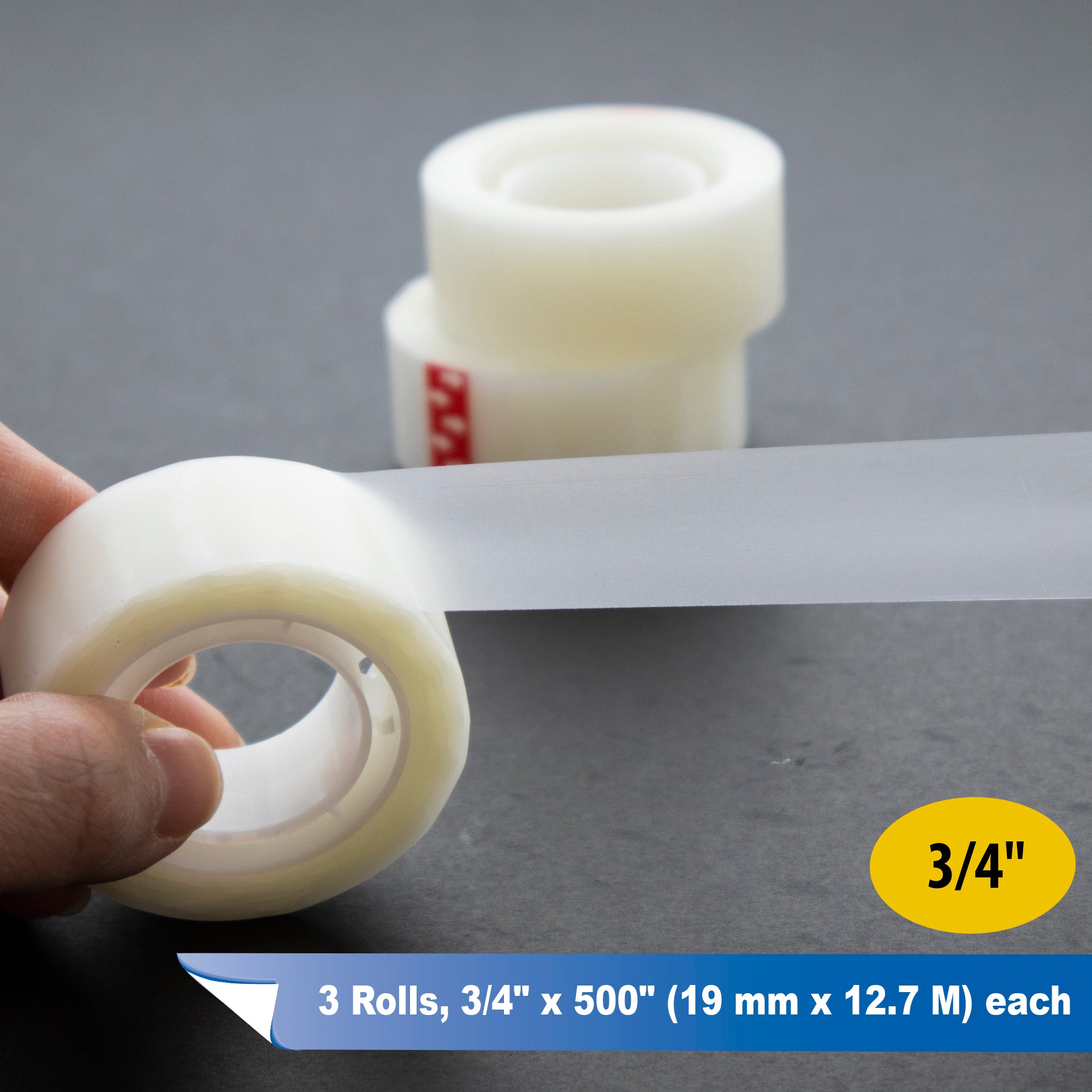 3/4" X 500" Invisible Tape (3/Pack)