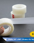 3/4" X 500" Invisible Tape (3/Pack)