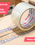 Heavy Duty Industrial Clear Packaging Tape 1.88" x 109.3 Yards (36/Box)