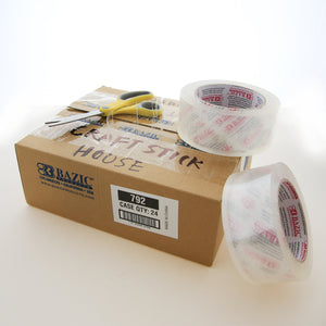 Heavy Duty Industrial Clear Packing Tape 1.88" x 109.3 Yards (36/Box)