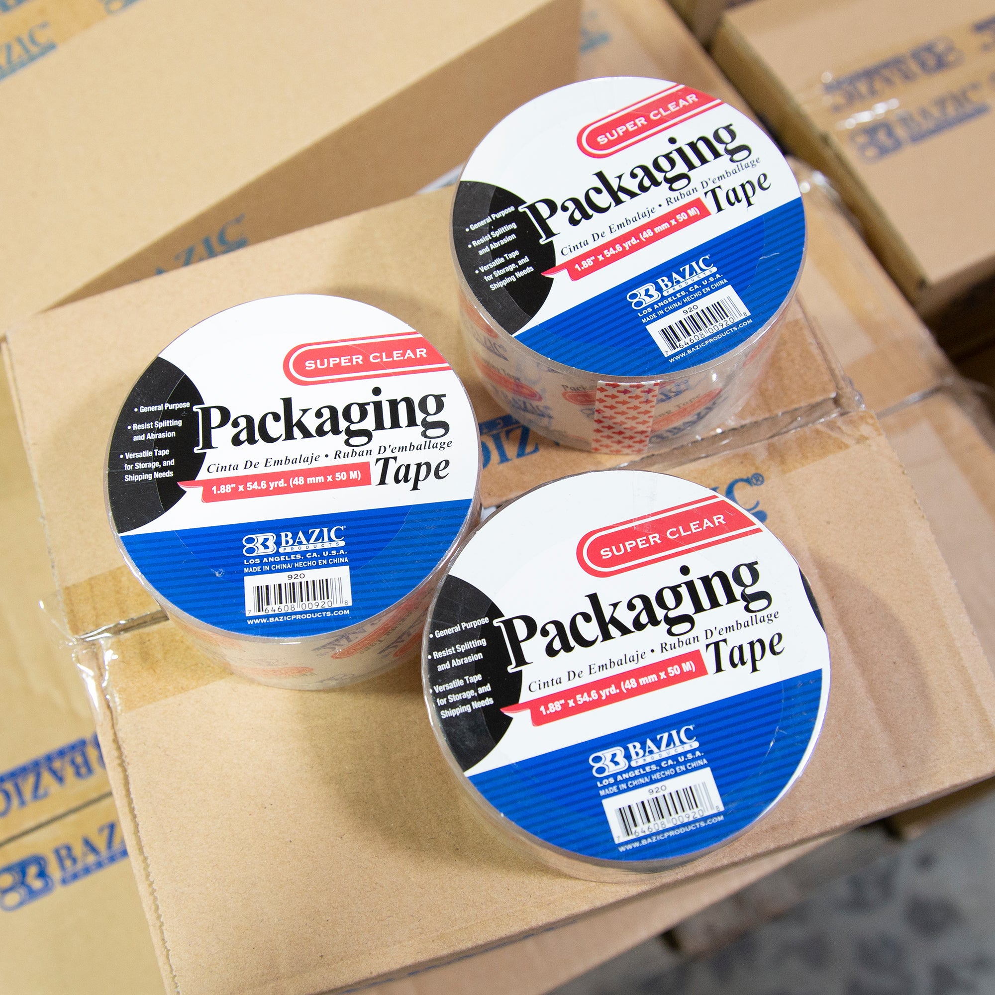 1.88" X 54.6 Yards Clear Packaging Tape